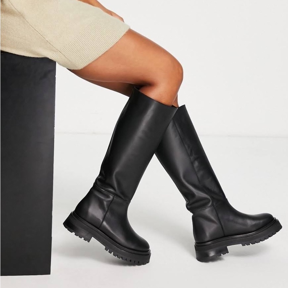 &Other Stories Chunky Sole Knee High Boots